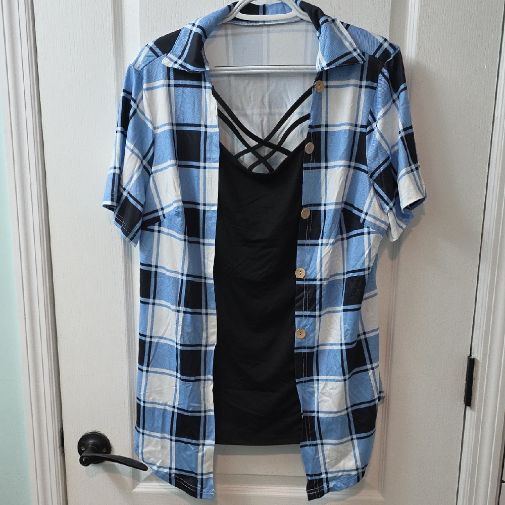 Women's Short Sleeve Dress Top